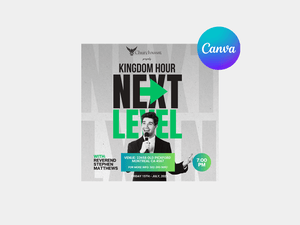 Church Service Flyer Template - Next Level - Canva