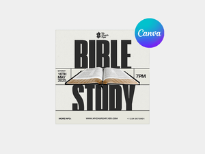 Bible Study Service Invite Flyer