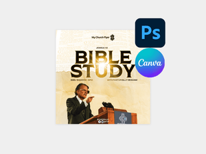 Bible Study Flyer - Weekly Service