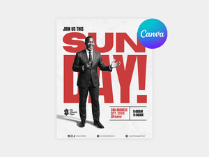 Church Invite Flyer - Join Us This Sunday - Service Invitation