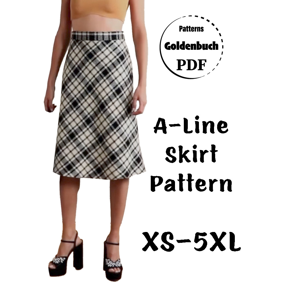 High waisted midi skirt hotsell sewing pattern