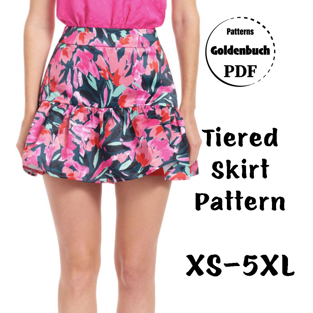 Tiered flared outlet skirt