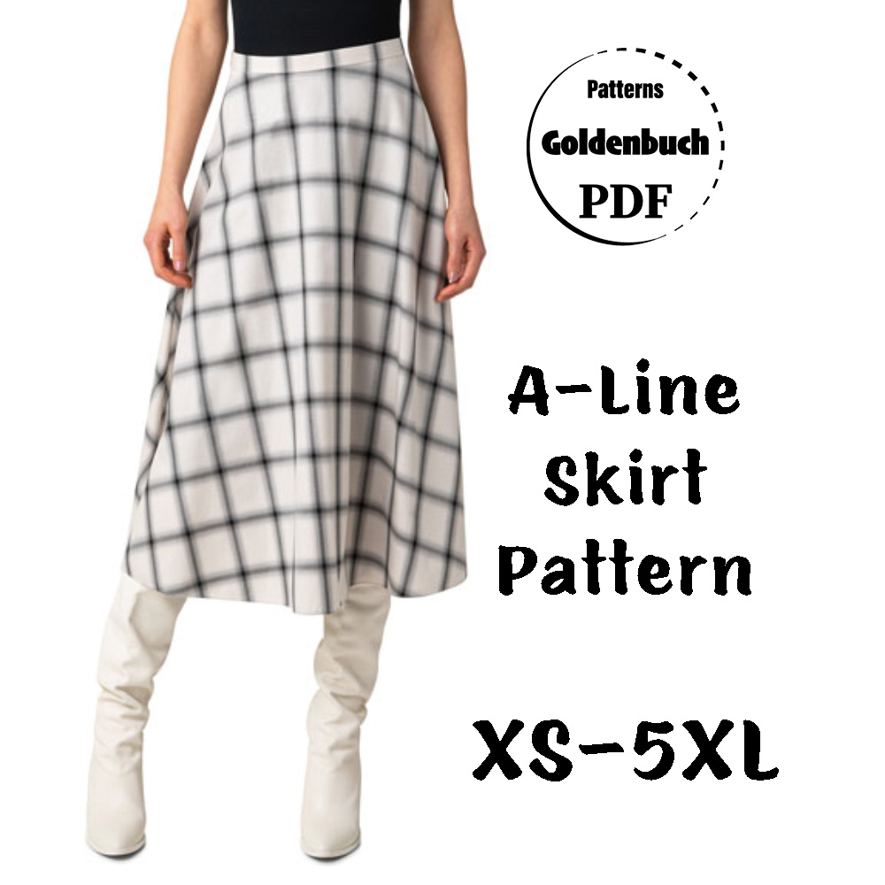 A line skirt midi cheap pattern