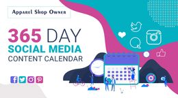 YEARLY SOCIAL MEDIA CALENDAR FOR APPAREL STORES