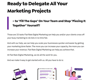 MARKETING TASKS YOU CAN DELEGATE TO FLAT RATE DIGITAL MARKETING
