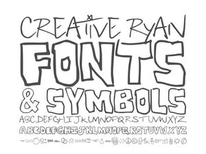 Creative Ryan Fonts &amp; Symbols