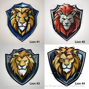 Lion on Shield Logo