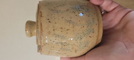 Handmade pottery honey pots 