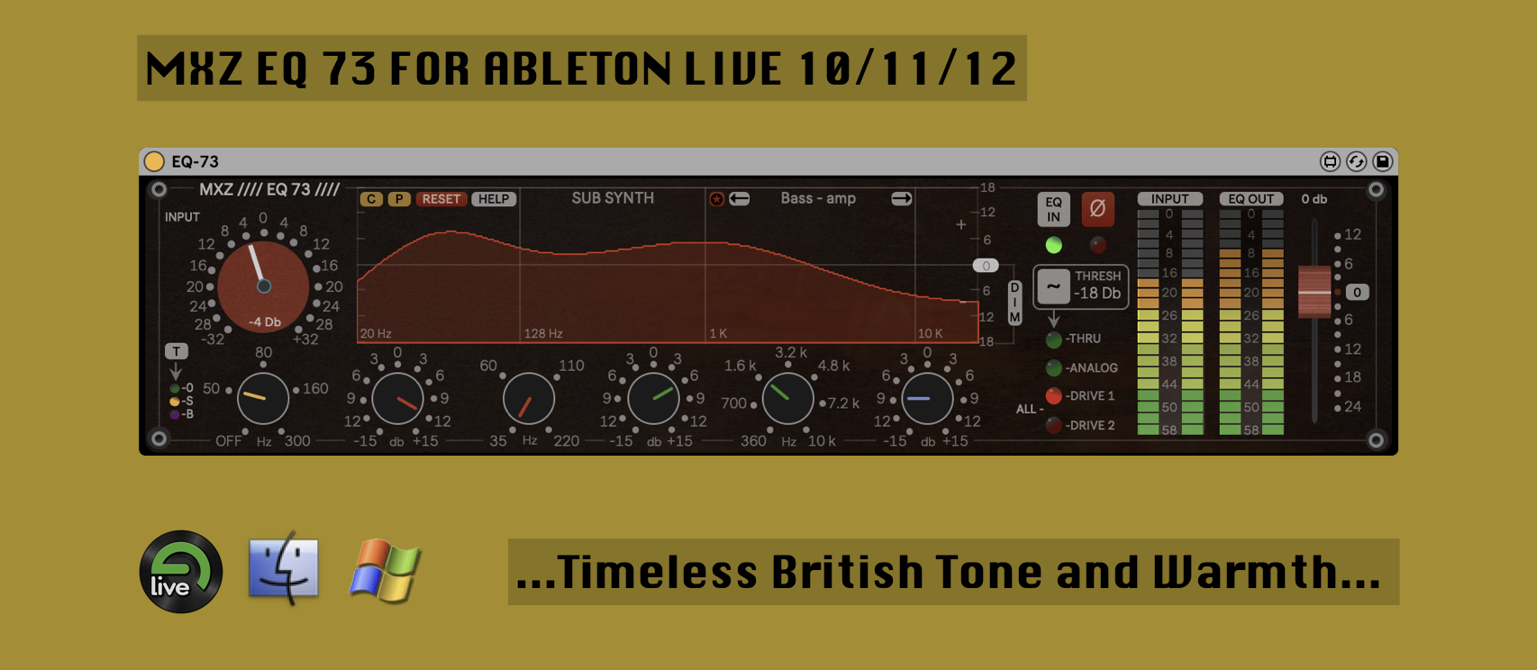 MXZ EQ 73 – Max for Live Plugin for Ableton Live | Analog-style