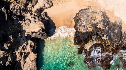 24 x 36 Canvas Print Hanauma Bay Oahu, Hawaii