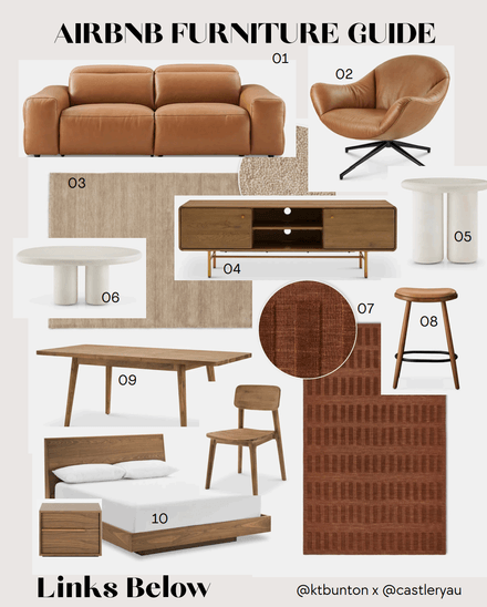 Airbnb Makeover Furniture Guide &amp; Links