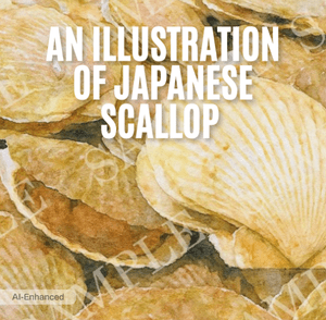 An Illustration of Japanese Scallop