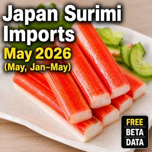 Japan Surimi Imports　May &amp; Jan–May 2026 🐟