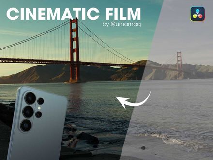 Cinematic Film Look LUT for Samsung APV LOG - Works with FREE version of DaVinci Resolve