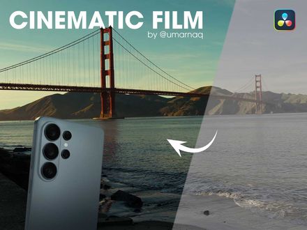 Cinematic Film Look LUT for Samsung APV LOG - Works with FREE version of DaVinci Resolve