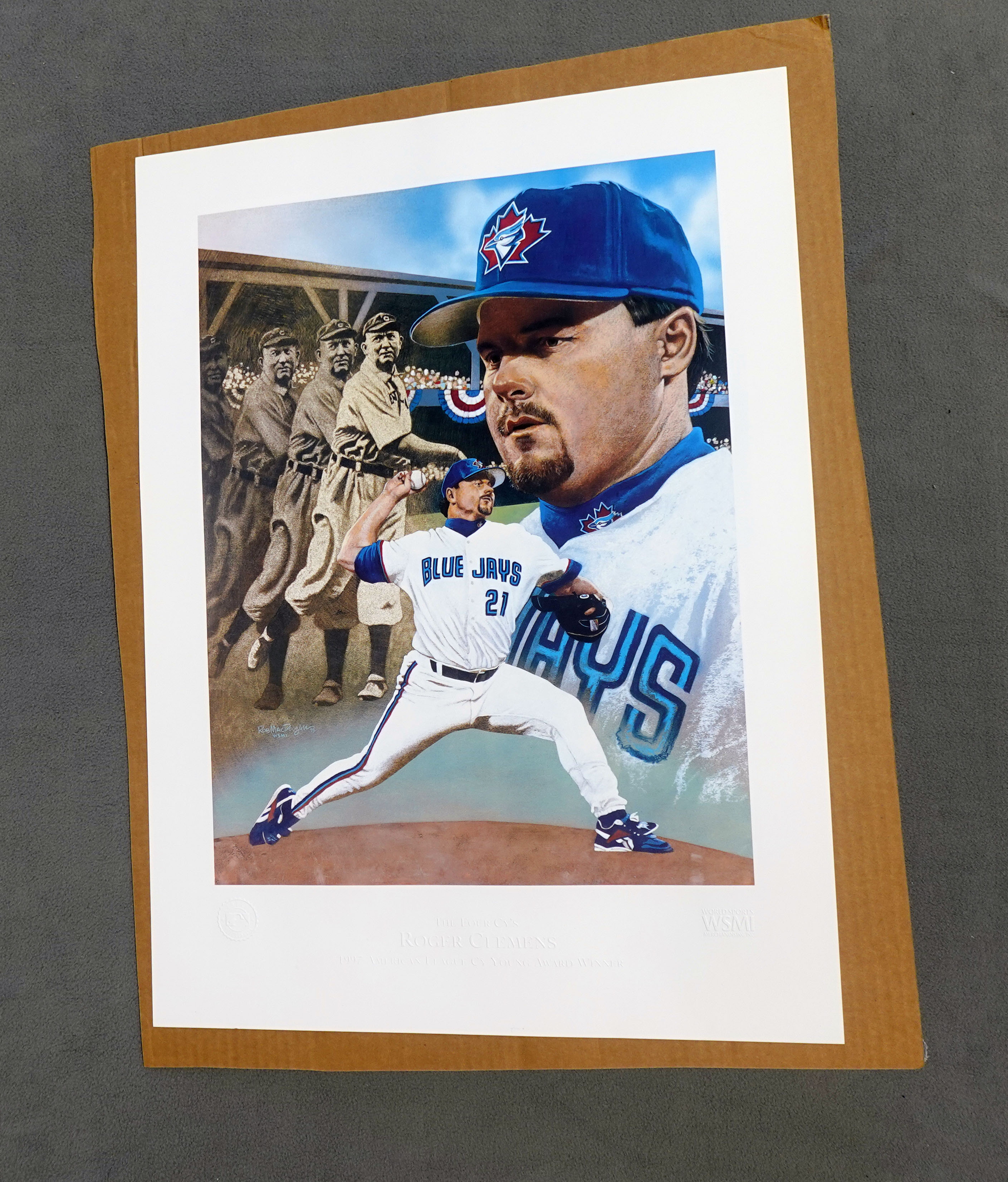 その他 2021 art of sport Roger Clemens 2021 Leaf Art of Sport Roger Clemens Game Used PURPLE SGC 10