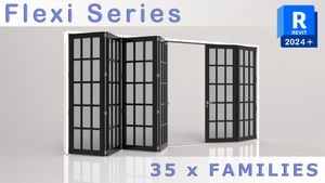 3D Action Doors - Flexi Panel Collection (for Revit 2024+)