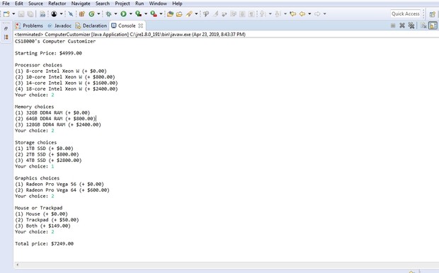 Homework 03: Selection Solution