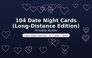 104 Date Night Cards (Long-Distance Edition)