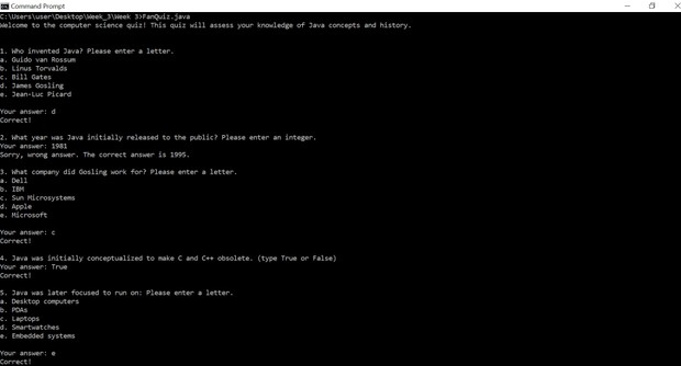 CS 570: Programming Foundations     Homework Assignment #3 Solution