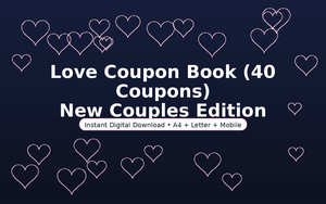 Love Coupon Book (40 Coupons) - New Couples Edition