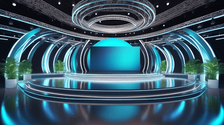 3D Virtual Set - Stage HP 02
