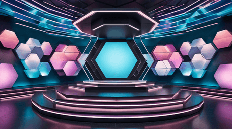 3D Virtual Set - Stage HP 09