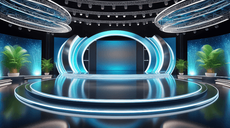3D Virtual Set - Stage HP 01