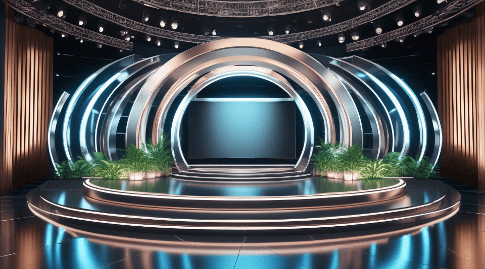 3D Virtual Set - Virtual Studio 4K 100
