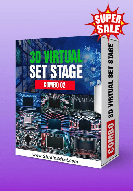 3d virtual set stage combo 2