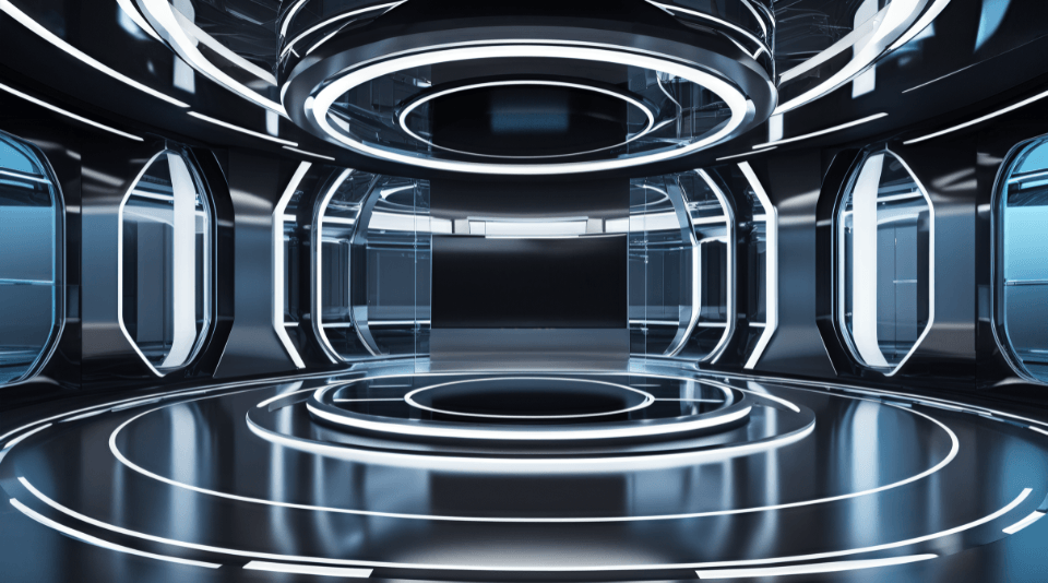 3D Virtual Set - Virtual Studio 4K 97