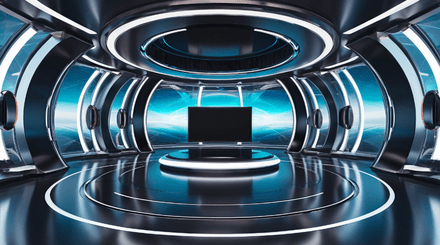 3D Virtual Set - Virtual Studio 4K 96