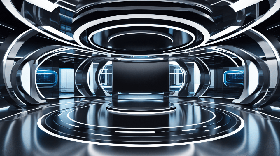 3D Virtual Set - Virtual Studio 4K 98