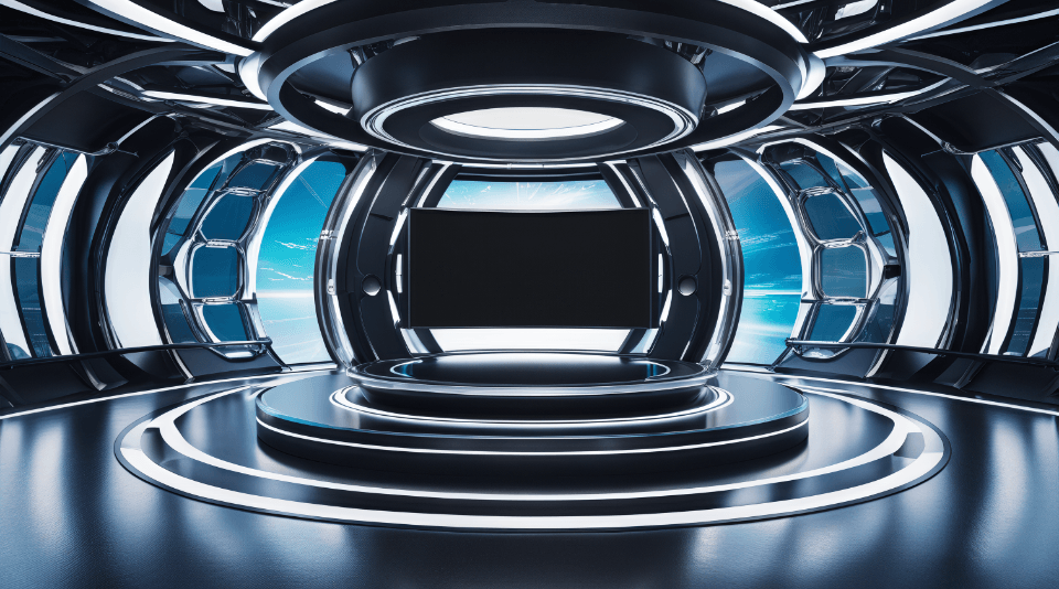3D Virtual Set - Virtual Studio 4K 92