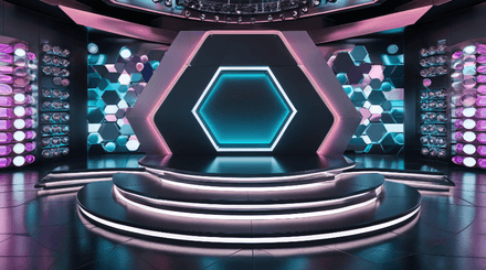 3D Virtual Set - Stage HP 08