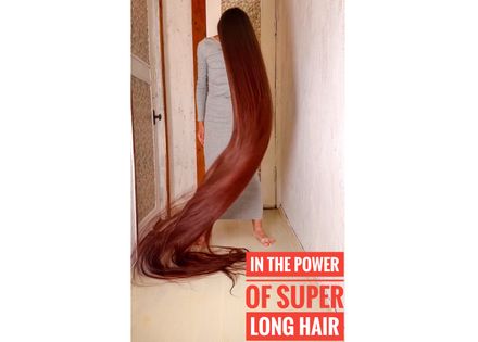 In the power of super long hair