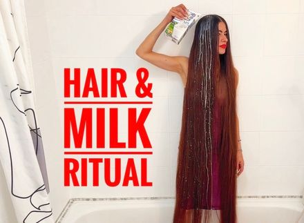 HAIR &amp; MILK RITUAL — A MESMERIZING LONG-HAIR EXPERIENCE