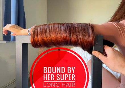 BOUND BY HER OWN SUPER LONG HAIR:THE BUNS UNFOLD — PART II 