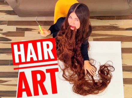 Real-life Rapunzel Hair Art – A Mesmerizing Overhead Experience