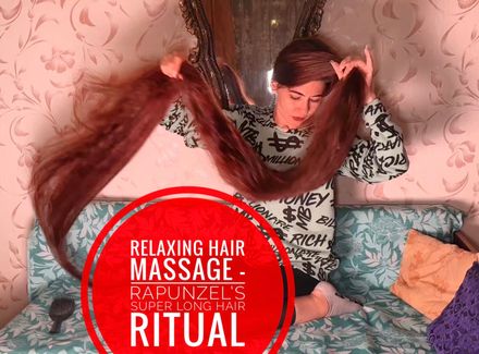 Relaxing Hair Massage — Rapunzel’s Super Long Hair Ritual