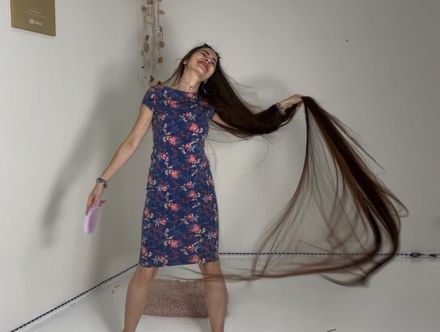 On demand Custom video:🖤Boho Rapunzel… Letting Down a Tower of Braids into Endless Hair🖤