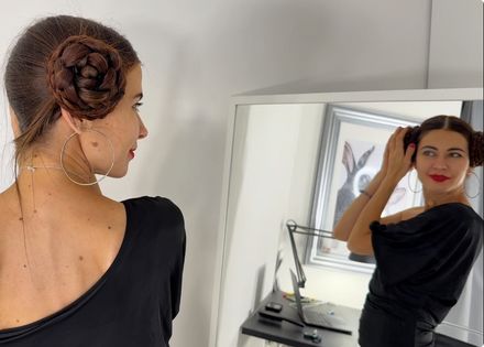 On demand Custom video:🖤EPISODE 4🖤 Aliia’s new safe hairstyle: braided sidebuns