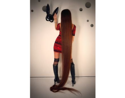 🖤RAPUNZEL’S BUNNY MASK &amp; ULTRA-LONG HAIR POWER 🖤 PART 1  (26 Photos)