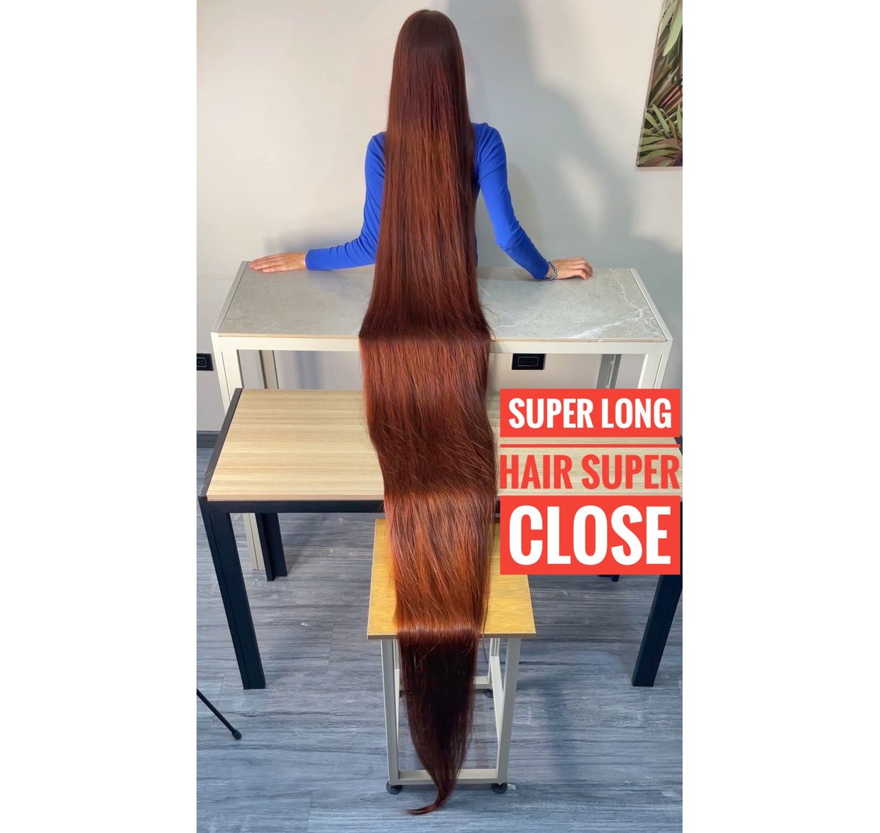 Super long hair super close