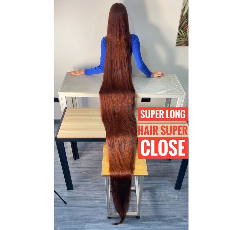 Super long hair super close
