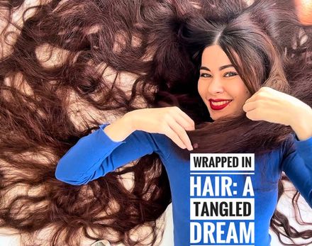 Wrapped in Hair: A Tangled Dream 🖤