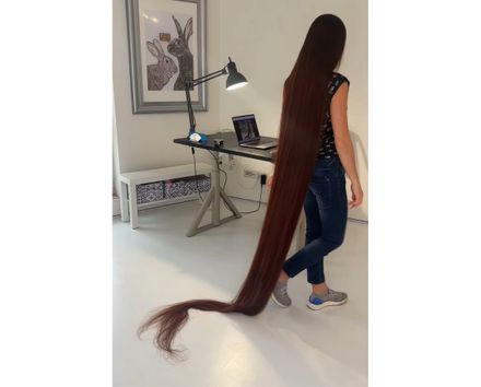 On demand Custom video:🖤Follow Rapunzel: Endless Hair Flow Through the Apartment🖤