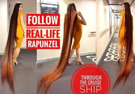 FOLLOW REAL_LIFE RAPUNZEL THROUGH THE CRUISE SHIP