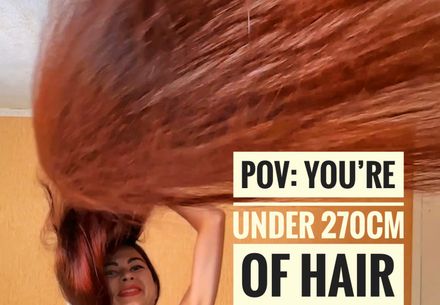 POV: YOU’RE UNDER 270CM OF HAIR — SHE DROPS IT ON YOU AGAIN &amp; AGAIN 