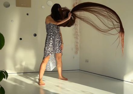 On demand Custom video:🖤Rapunzel Hair Flow Performance — 270+ cm Ultra Long Hair in Motion🖤